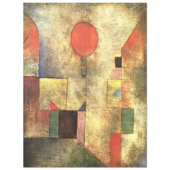 Paul Klee - RED BALLOON 1922 75x100 cm / 30x40inches Fine Art Poster