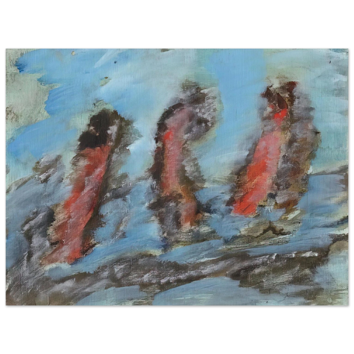 Henri Michaux - UNTITLED KC 505 1984 75x100 cm / 30x40inches Fine Art Poster