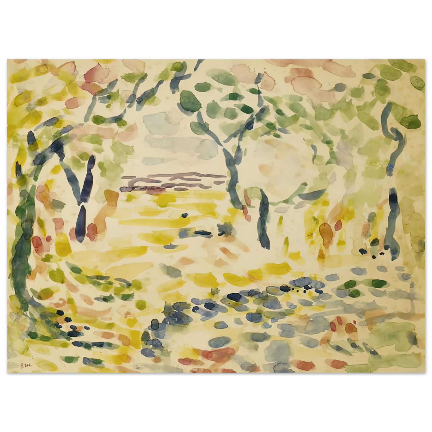 Henri Matisse - ETUDE POUR LE BONHEUR DE VIVRE 1905 75x100 cm / 30x40inches Fine Art Poster