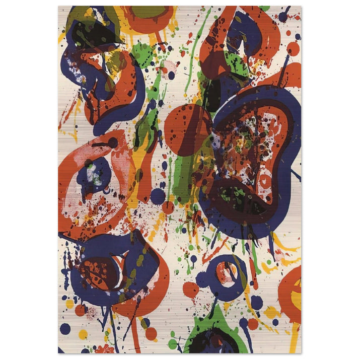 Untitled from Pasadena Box Lembark L59 - Sam Francis Brushed Aluminum Print - 70x100 cm / 28x40 inches | Sam Francis Aluminum Print | Sam Francis Prints