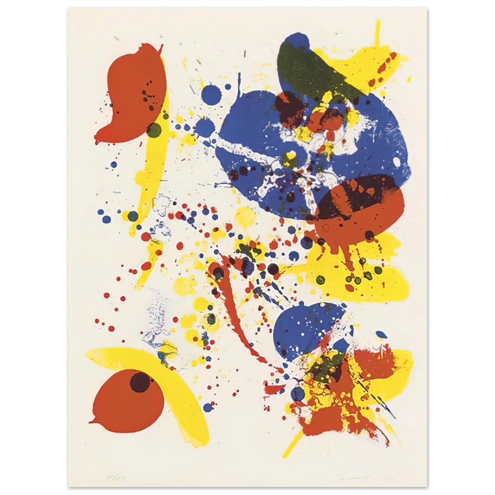 Sam Francis - Untitled from Pasadena Box Lembark L62 75x100 cm / 30x40inches Fine Art Poster