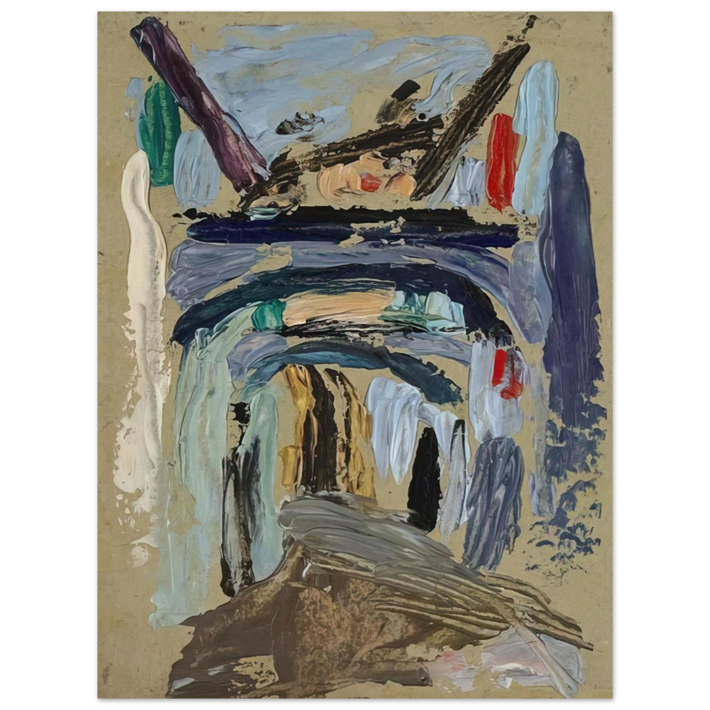 Gabriele Munter - GASSE MIT TORBOGEN 75x100 cm / 30x40inches Fine Art Poster