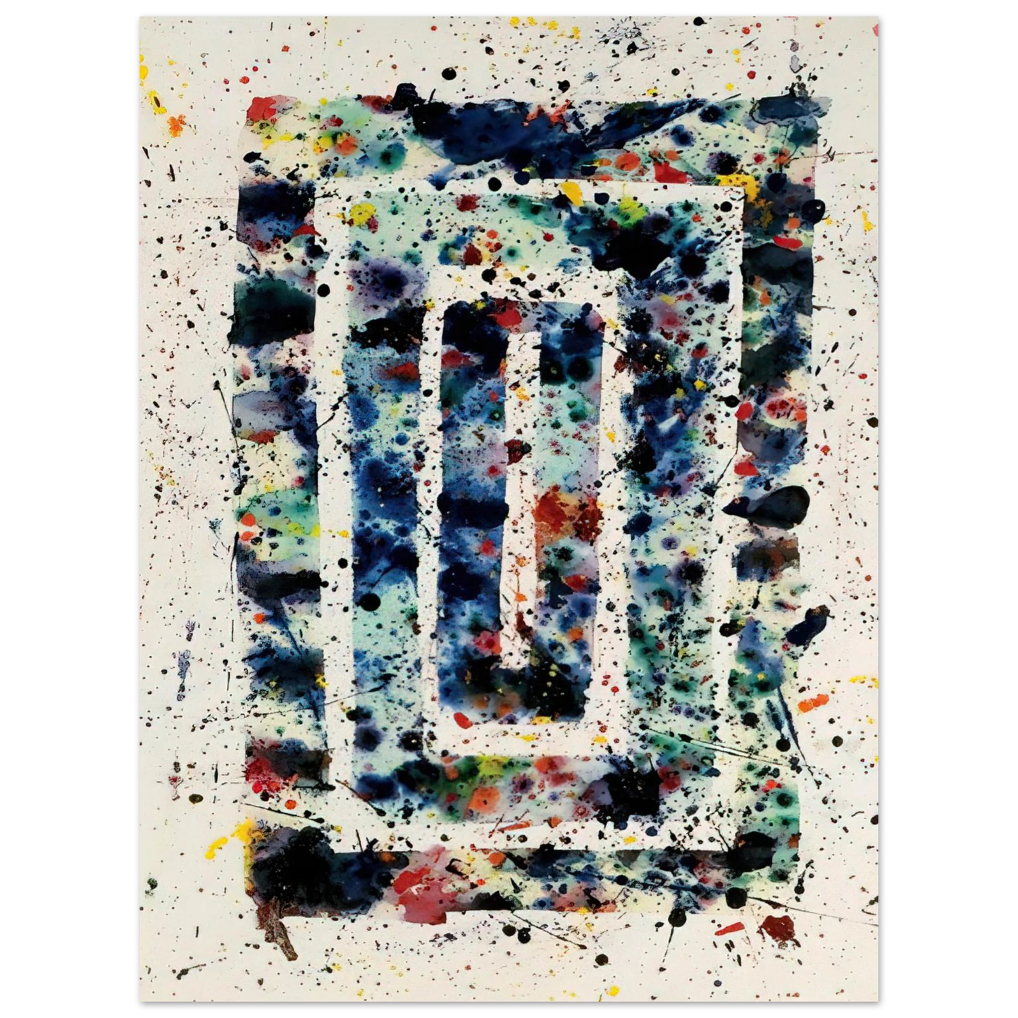 Sam Francis - Untitled SF75-102 75x100 cm / 30x40inches Fine Art Poster