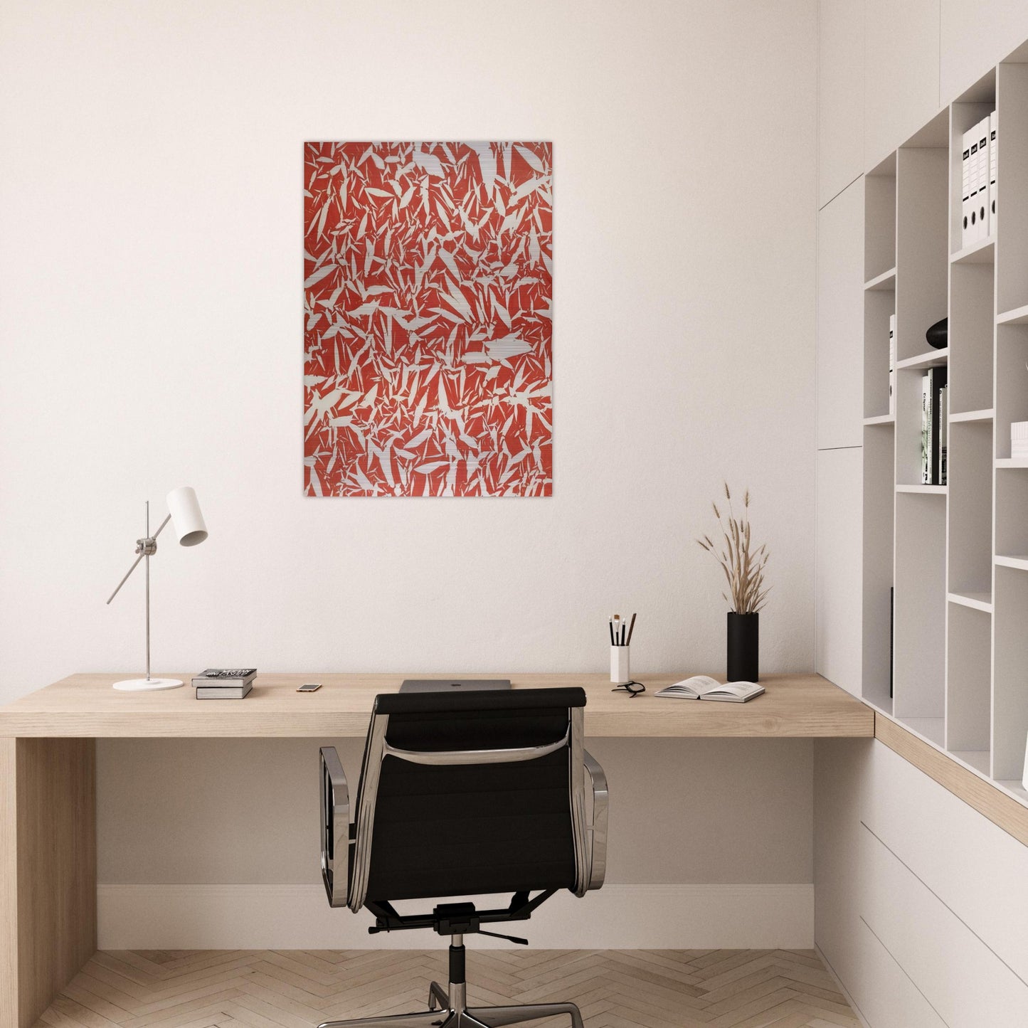 Study - 1969 - Simon Hantai Brushed Aluminum Print - 70x100 cm / 28x40 inches | Simon Hantai Aluminum Print | Simon Hantai Prints