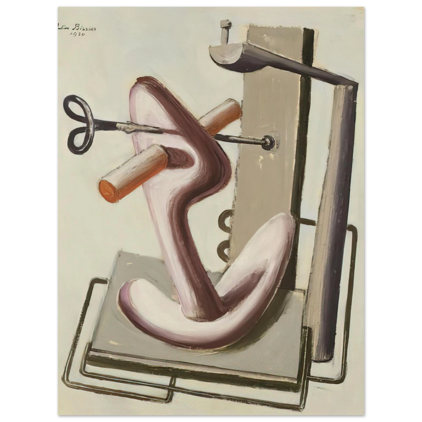 Julius Bissier - Astrazione - 1930 75x100 cm / 30x40inches Fine Art Poster
