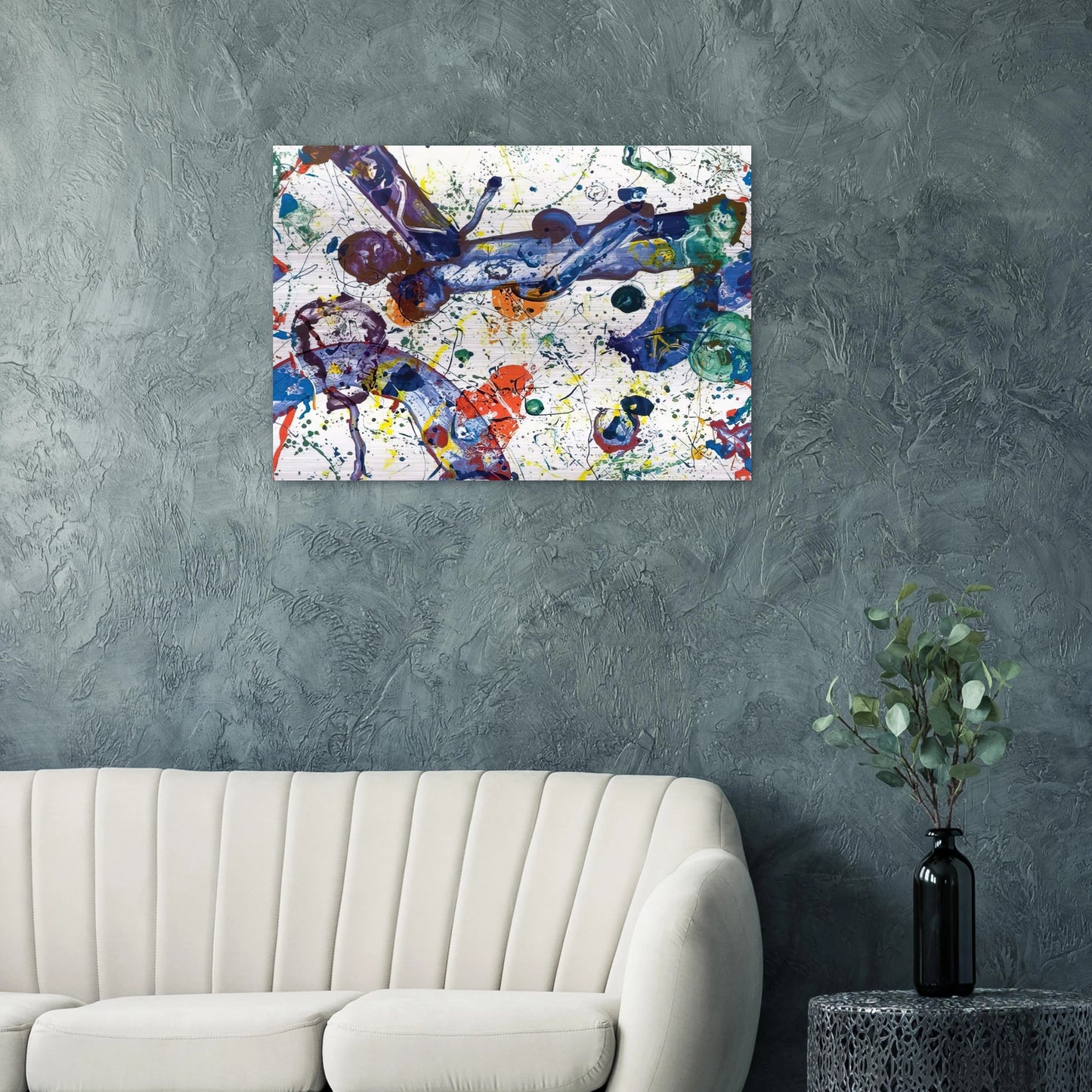 King Corpse SFS-288 - Sam Francis Brushed Aluminum Print - 70x100 cm / 28x40 inches | Sam Francis Aluminum Print | Sam Francis Prints
