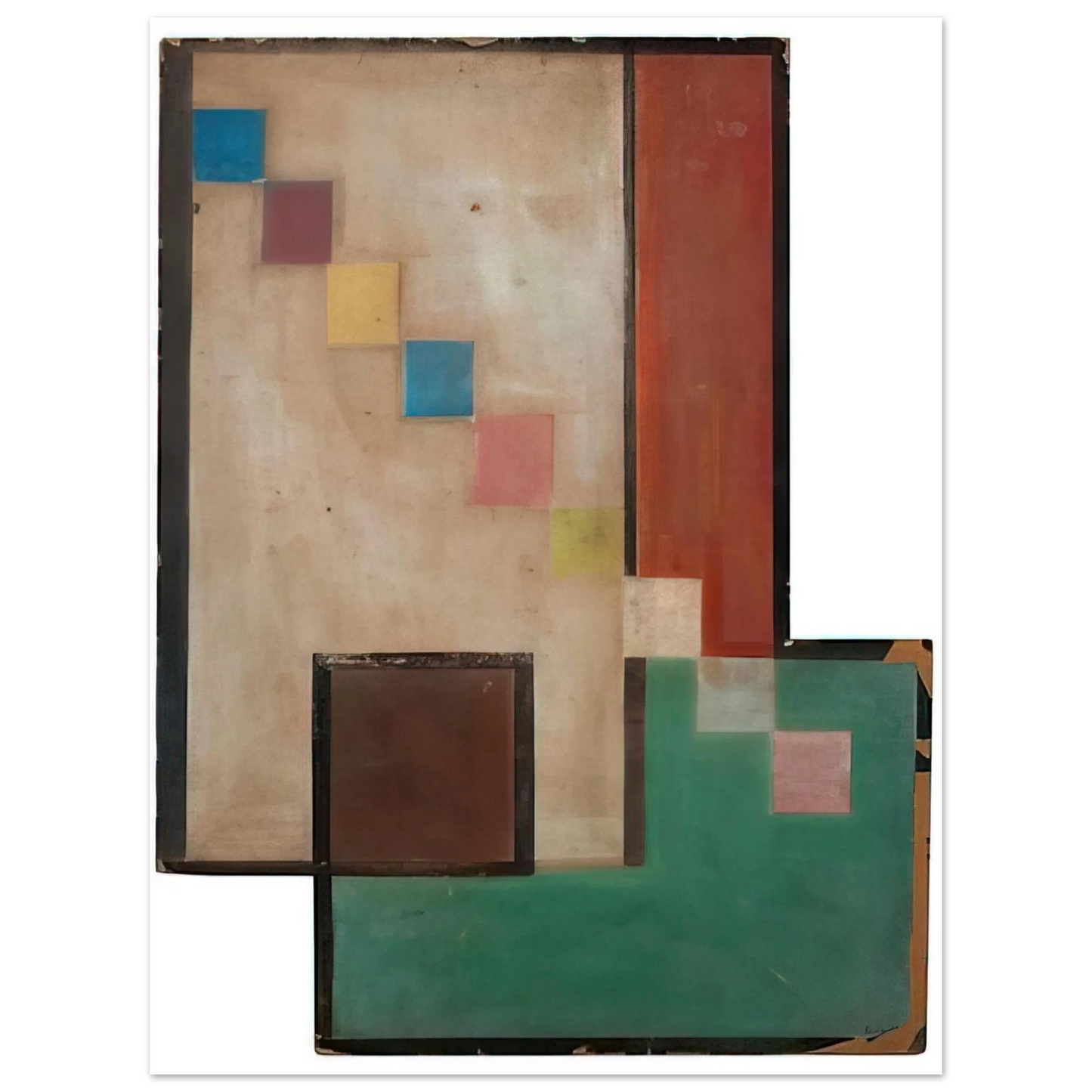 Carmelo Arden Quin - Diagonel des Carrès - 1936 75x100 cm / 30x40inches Fine Art Poster