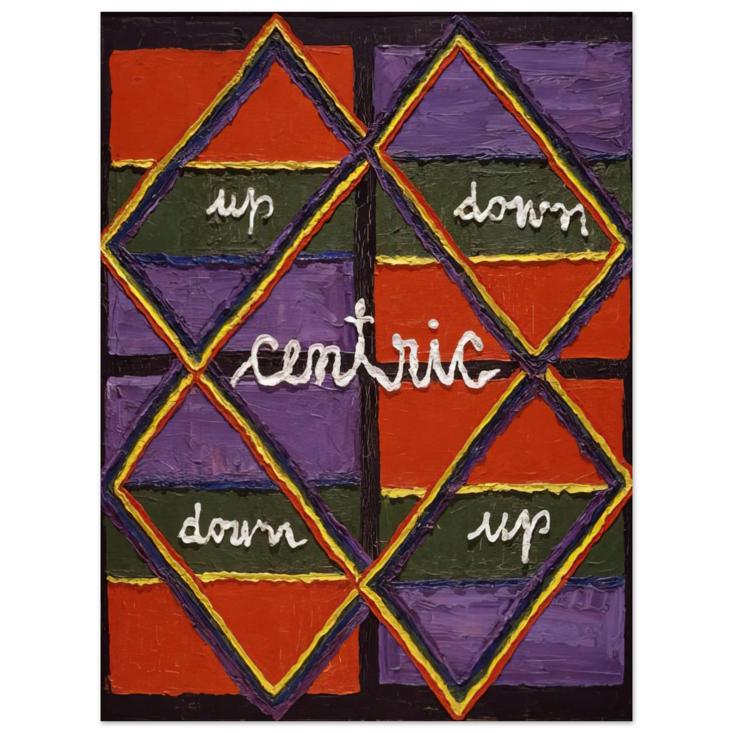 Alfred Jensen - Interlacing Colors I - 1959 75x100 cm / 30x40inches Fine Art Poster