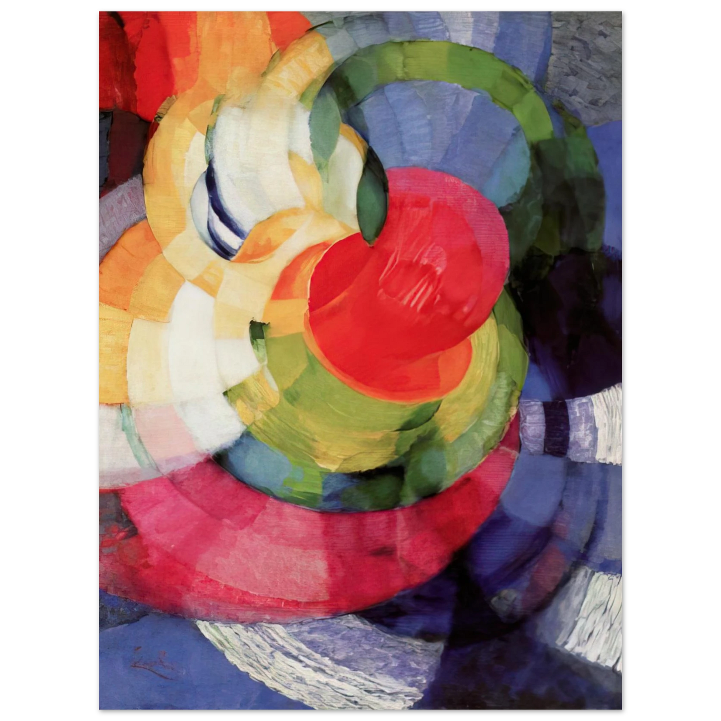 Frantisek Kupka - Disks of Newton, Study for Fugue in Two Colors 75x100 cm / 30x40inches Fine Art Poster