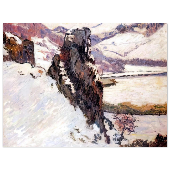Armand Guillaumin - Creuse under the snow - 1890 75x100 cm / 30x40inches Fine Art Poster