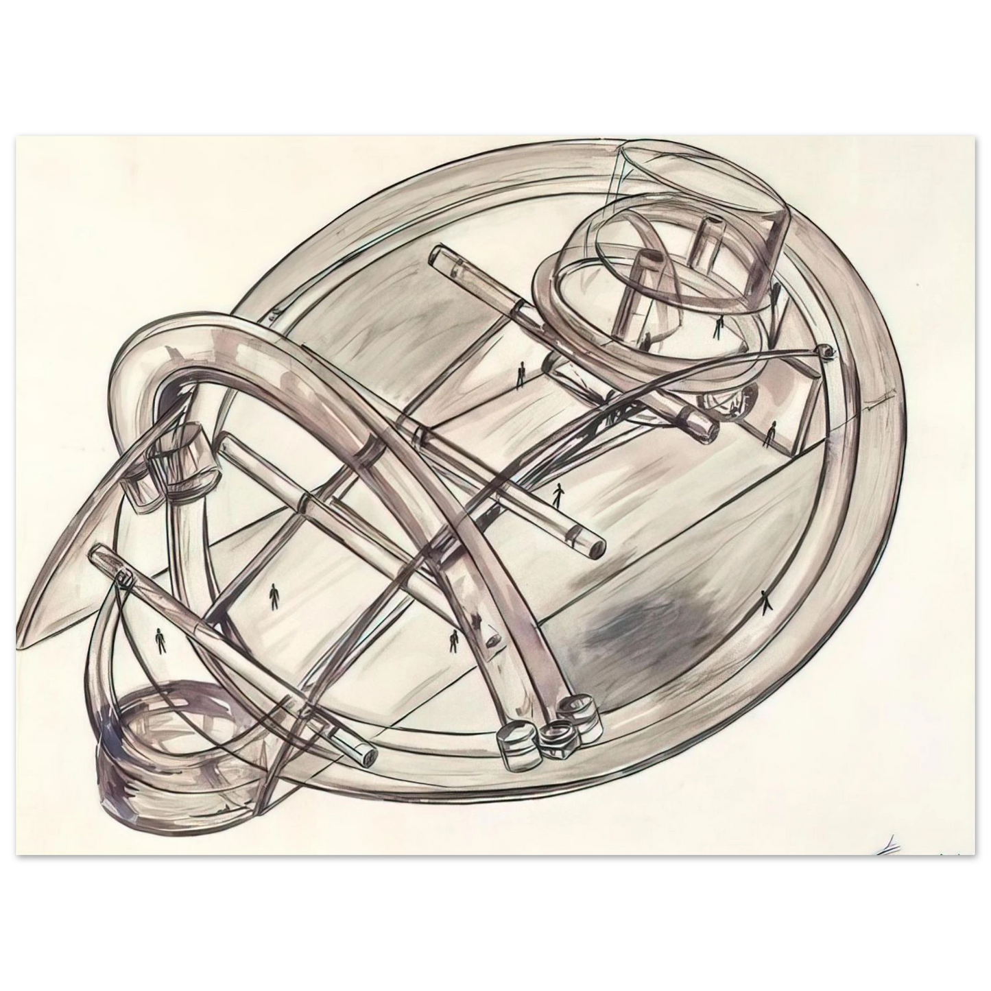 Bram van Velde - Untitled - 1972 75x100 cm / 30x40inches Fine Art Poster