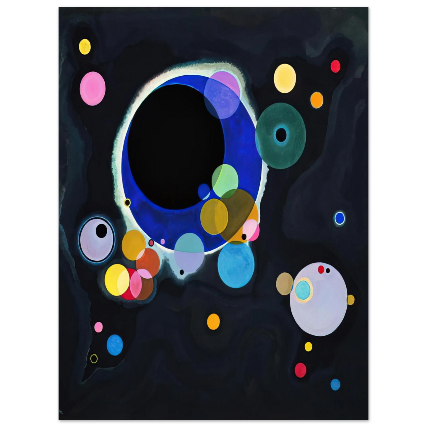 Wassily Kandinsky - SEVERAL CIRCLES 1926 75x100 cm / 30x40inches Fine Art Poster