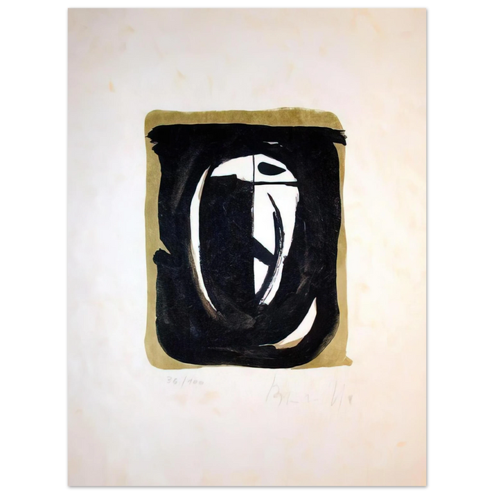Bram van Velde - Untitled - 1975 75x100 cm / 30x40inches Fine Art Poster