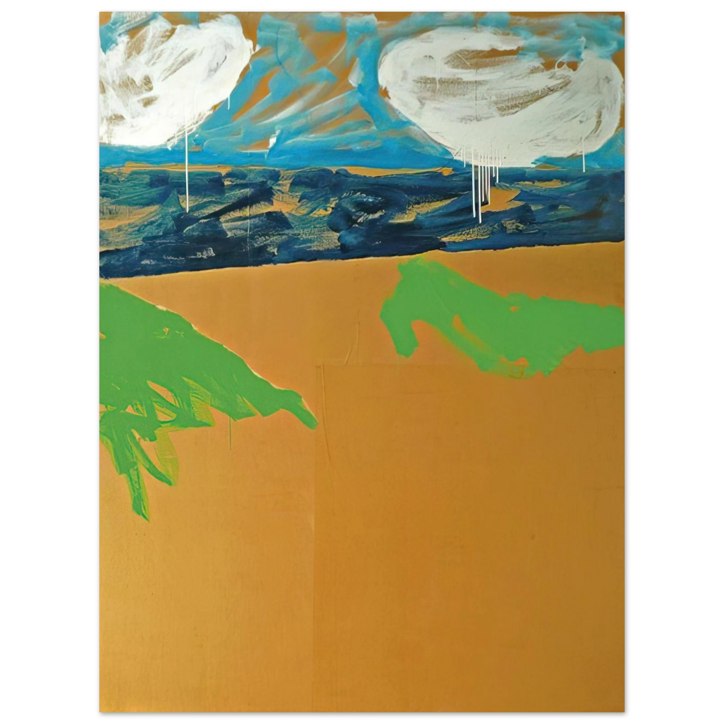 Mario Schifano - Paesaggio anemico - 1973 75x100 cm / 30x40inches Fine Art Poster