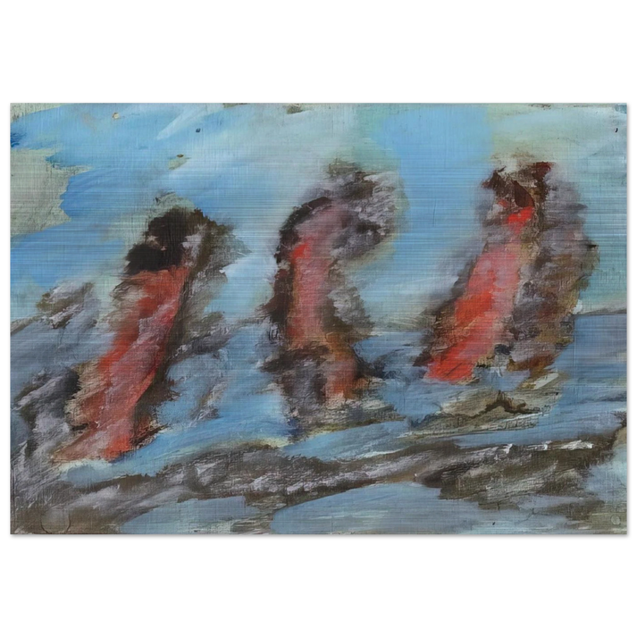 Untitled KC 505 - 1984 - Henri Michaux Brushed Aluminum Print - 70x100 cm / 28x40 inches | Henri Michaux Aluminum Print | Henri Michaux Prints
