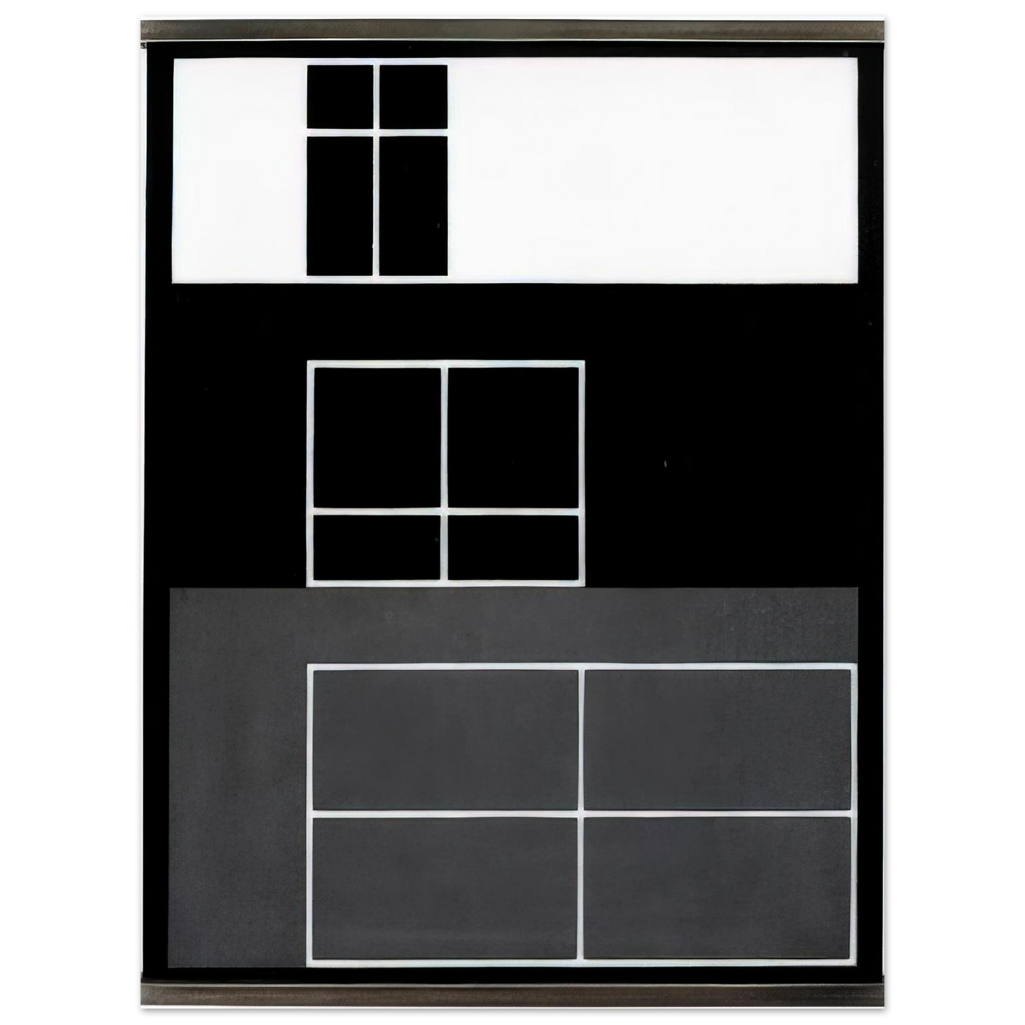 Josef Albers - INTERIOR B 1929 75x100 cm / 30x40inches Fine Art Poster
