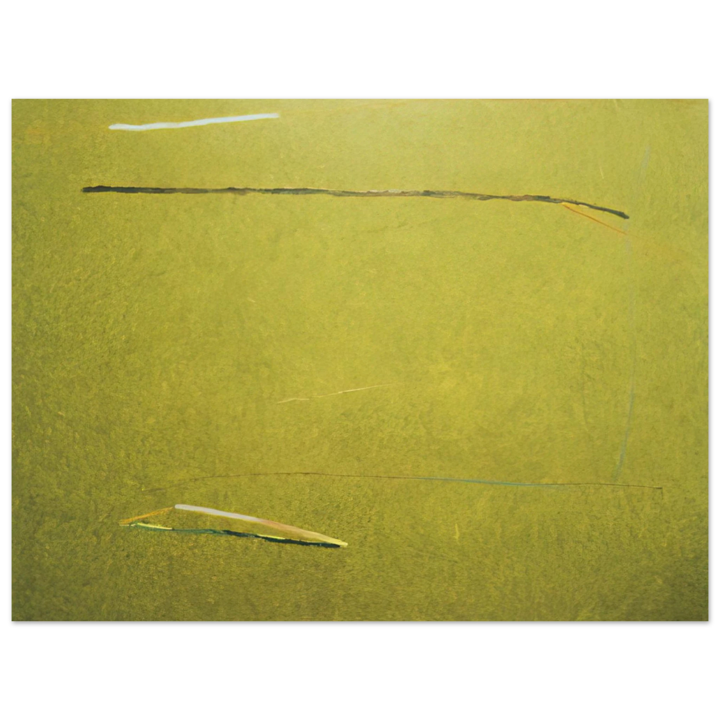 Ronnie Landfield - Green Mountain Man - 1975 75x100 cm / 30x40inches Fine Art Poster
