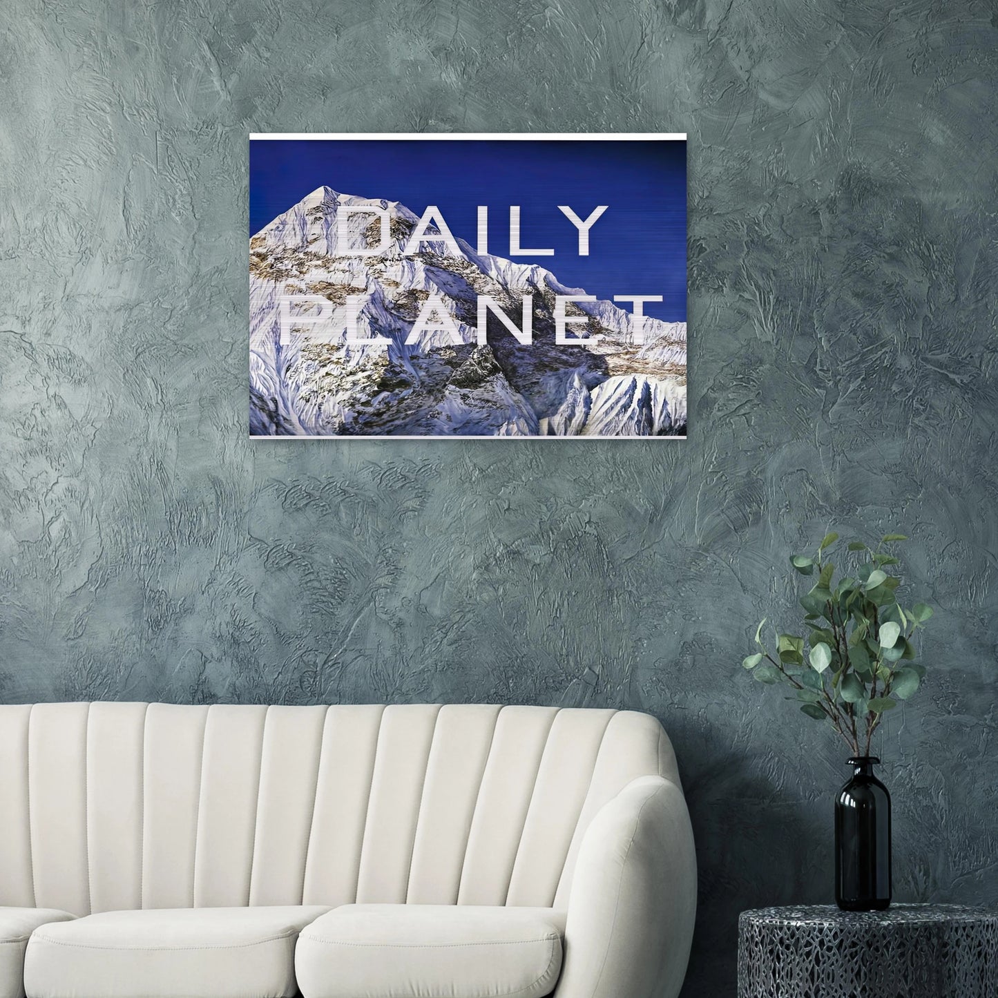 DAILY PLANET 2003 - Edward Ruscha Brushed Aluminum Print - 70x100 cm / 28x40 inches | Edward Ruscha Aluminum Print | Edward Ruscha Prints