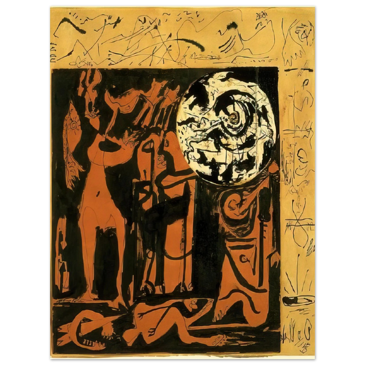 Jackson Pollock - UNTITLED 3 75x100 cm / 30x40inches Fine Art Poster