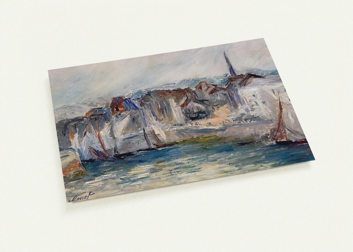 Boats in the Port of Honfleur By claude monet Pack of 10 Post Cards | claude monet Post Cards | A6 (10.5 x 14.8 cm) - 4.1 x 5.8 inches