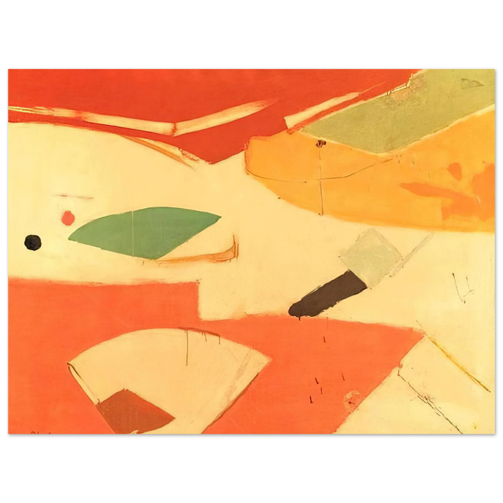 Kenzo Okada - Eventail - 1945 75x100 cm / 30x40inches Fine Art Poster
