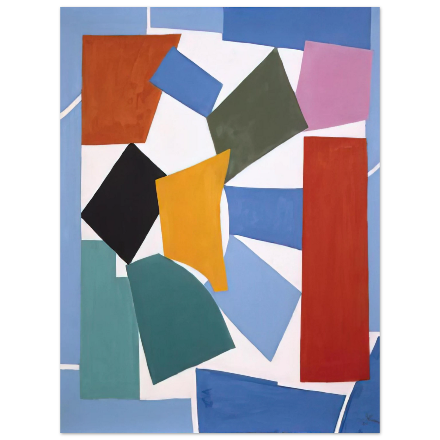 Alma Woodsey Thomas - WATUSI HARD EDGE 1963 75x100 cm / 30x40inches Fine Art Poster
