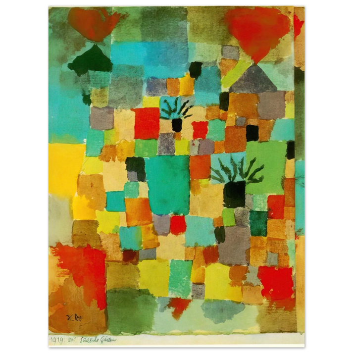 Paul Klee - SOUTHERN TUNISIAN GARDENS 1919 75x100 cm / 30x40inches Fine Art Poster