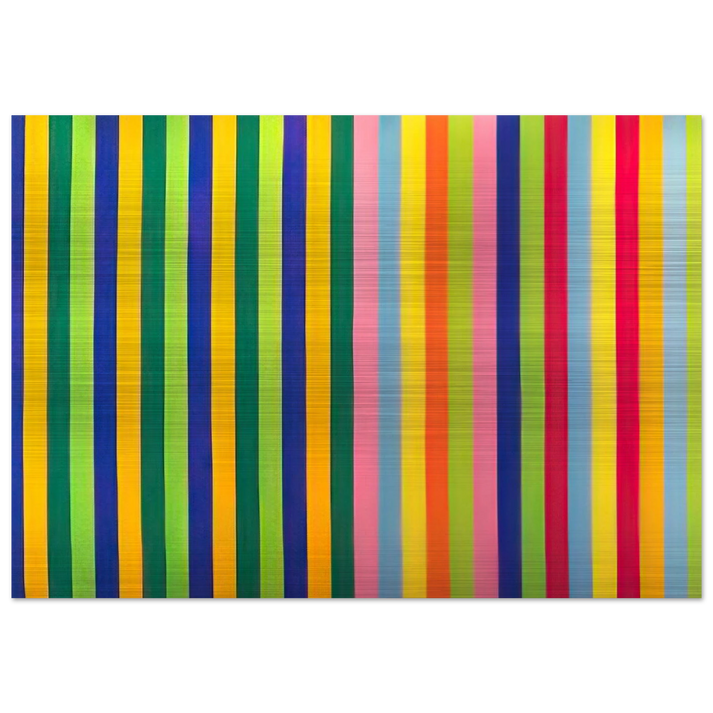 Solar Skin - 1964 - Gene Davis Brushed Aluminum Print - 70x100 cm / 28x40 inches | Gene Davis Aluminum Print | Gene Davis Prints