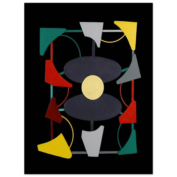 Gyula Kosice - Planos y color liberados - 1947 75x100 cm / 30x40inches Fine Art Poster