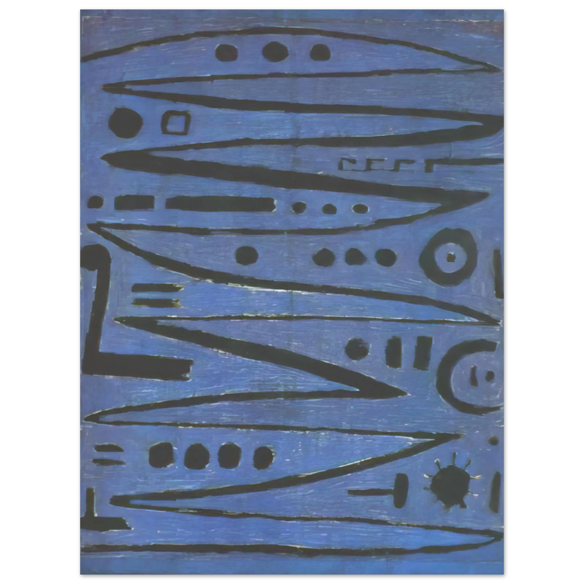 Paul Klee - HEROIC FIDDLING 1938 75x100 cm / 30x40inches Fine Art Poster