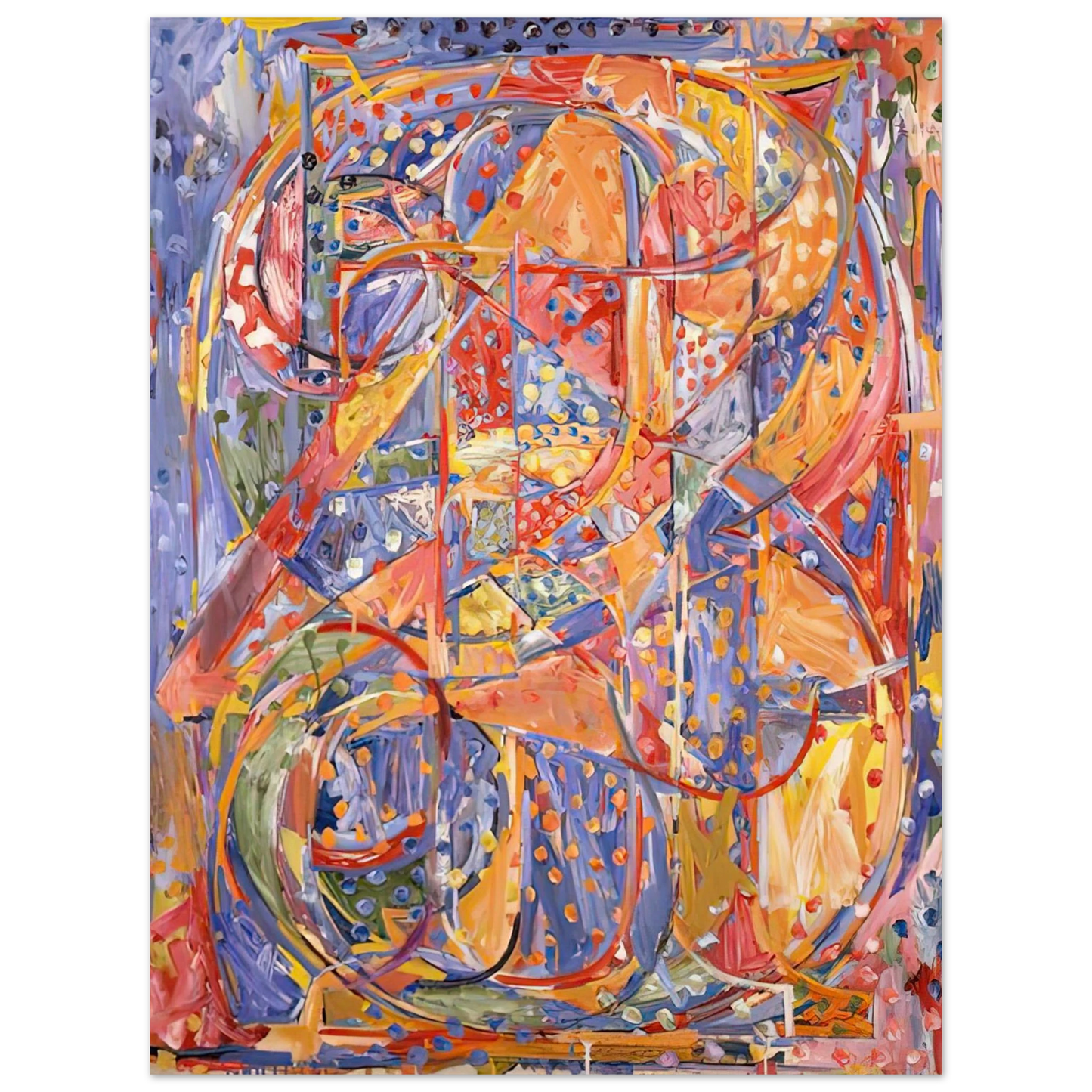Jasper Johns - 0 THROUGH 9 75x100 cm / 30x40inches Fine Art Poster