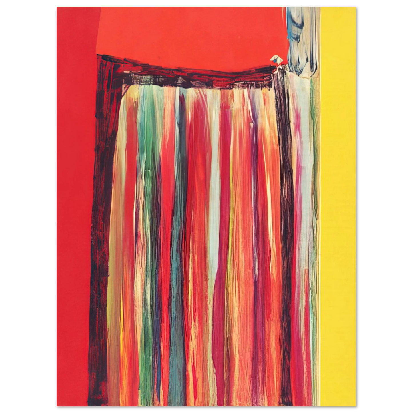 Ronnie Landfield - Coriander Rose - 1972 75x100 cm / 30x40inches Fine Art Poster