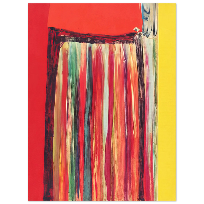 Ronnie Landfield - Coriander Rose - 1972 75x100 cm / 30x40inches Fine Art Poster