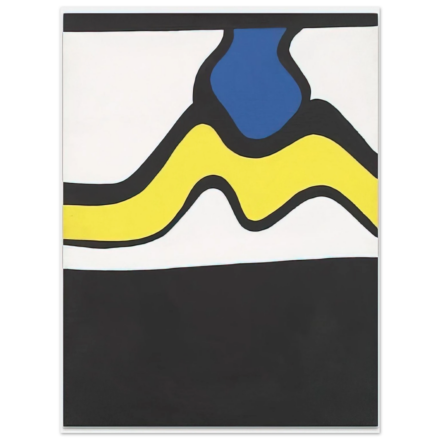 Nicholas Krushenick - Untitled - 1961 75x100 cm / 30x40inches Fine Art Poster