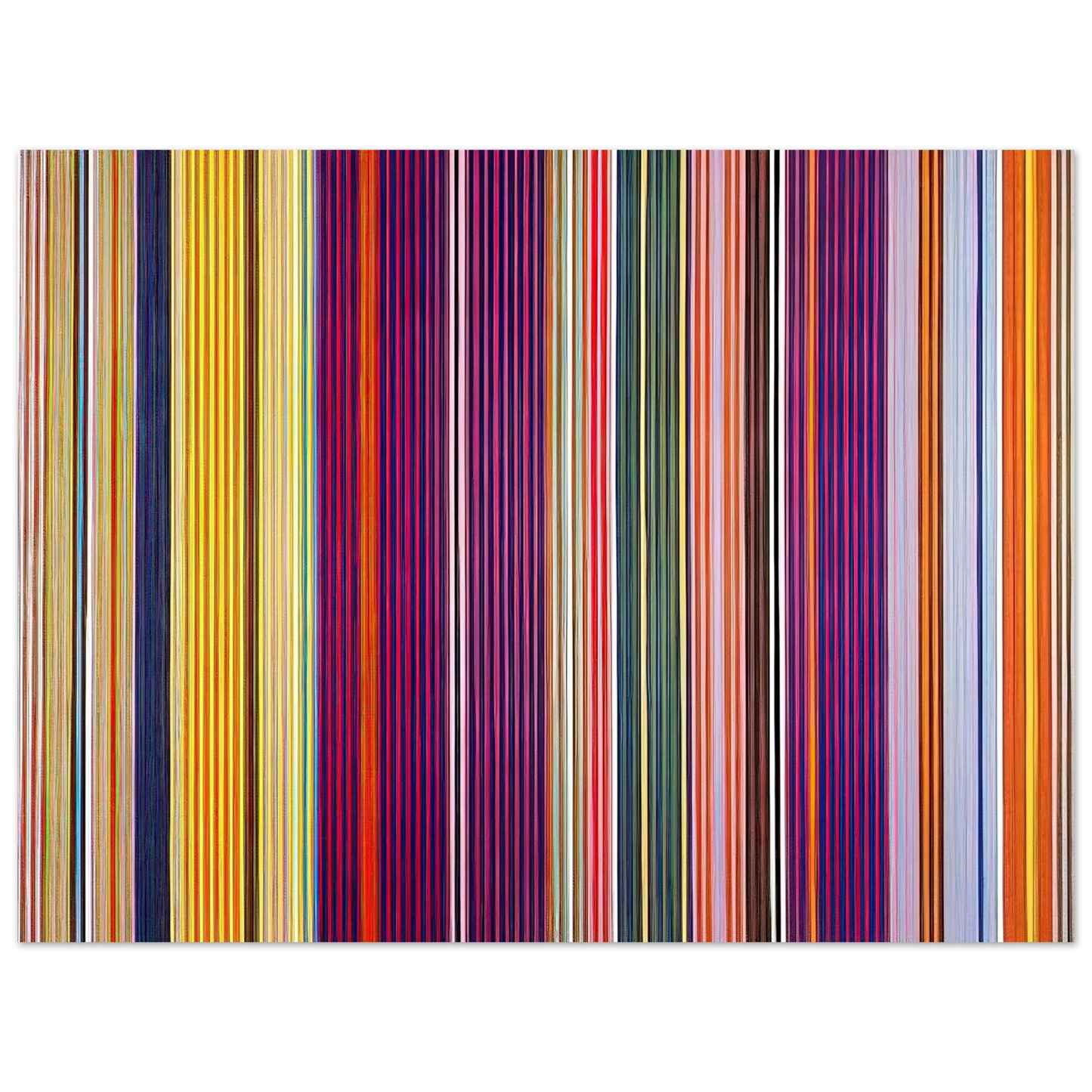 Gene Davis - Dr. Peppercorn - 1967 75x100 cm / 30x40inches Fine Art Poster
