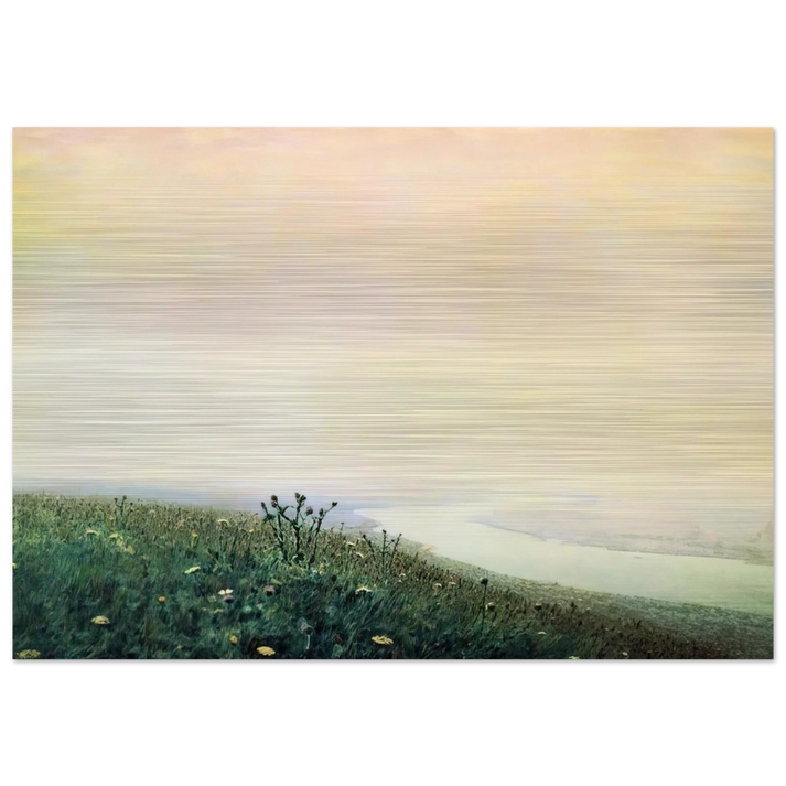Dnieper in the morning - Arkhyp Kuindzhi Brushed Aluminum Print - 70x100 cm / 28x40 inches | Arkhyp Kuindzhi Aluminum Print | Arkhyp Kuindzhi Prints