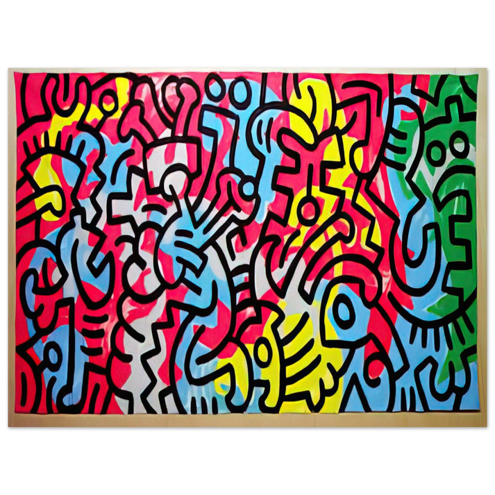 Keith Haring - UNTITLED 1987 75x100 cm / 30x40inches Fine Art Poster