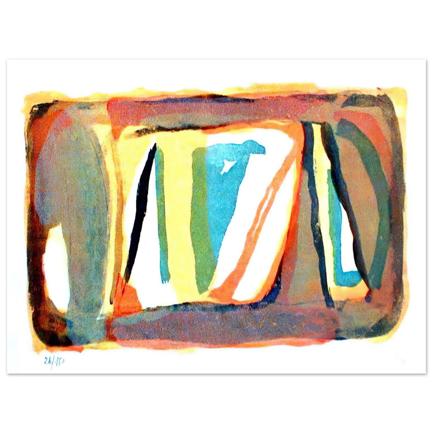 Bram van Velde - Etendue - 1974 75x100 cm / 30x40inches Fine Art Poster