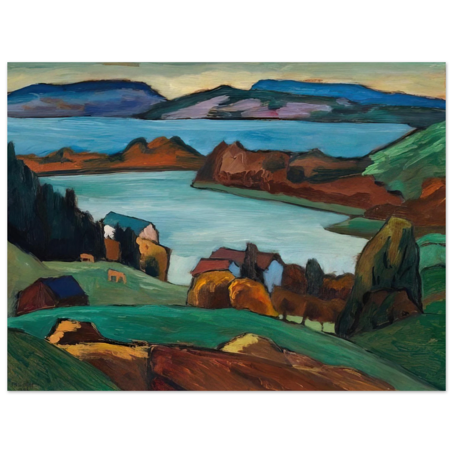 Gabriele Munter - STAFFELSEE 1934 75x100 cm / 30x40inches Fine Art Poster