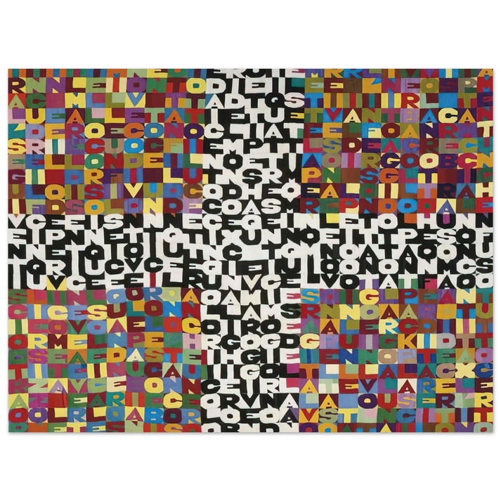 Alighiero Boetti - OGGI VENTICINQUESIMO GIORNO DEL SETTIMO MESE 1988 75x100 cm / 30x40inches Fine Art Poster