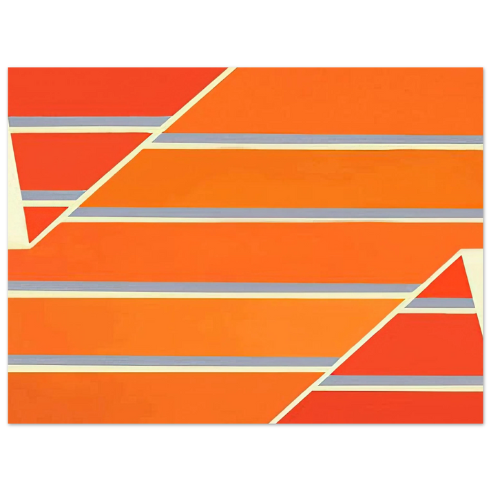 Larry Zox - Orange Time - 1965 75x100 cm / 30x40inches Fine Art Poster