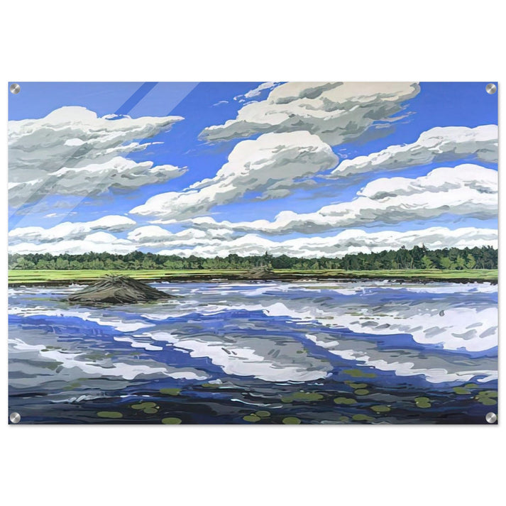 Big Flowage - 1979 - Neil Welliver Acrylic Print - 70x100 cm / 28x40″ inches