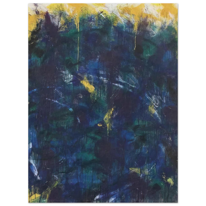 Norman Bluhm - Green Frost - 1957 75x100 cm / 30x40inches Fine Art Poster
