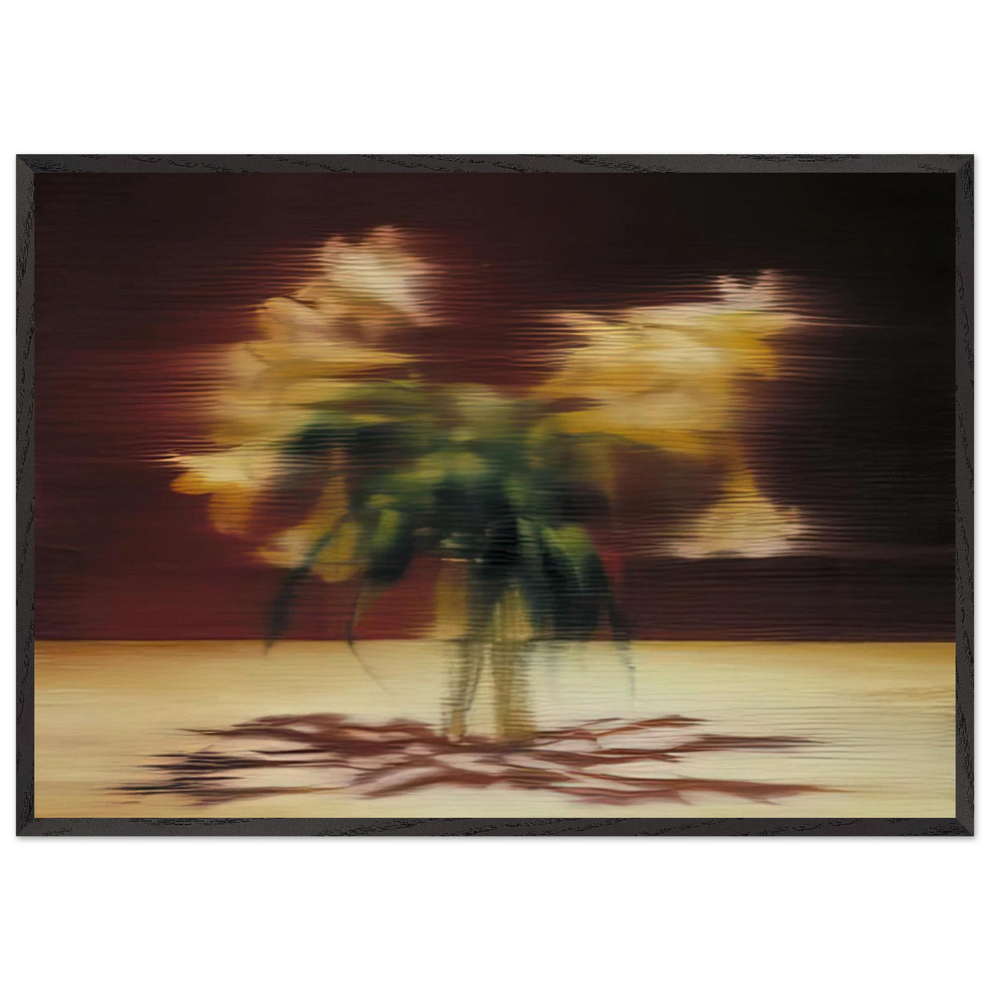LILIES - Gerhard Richter 70x100 cm / 28x40 inches Framed Art Print – Black Wooden Frame