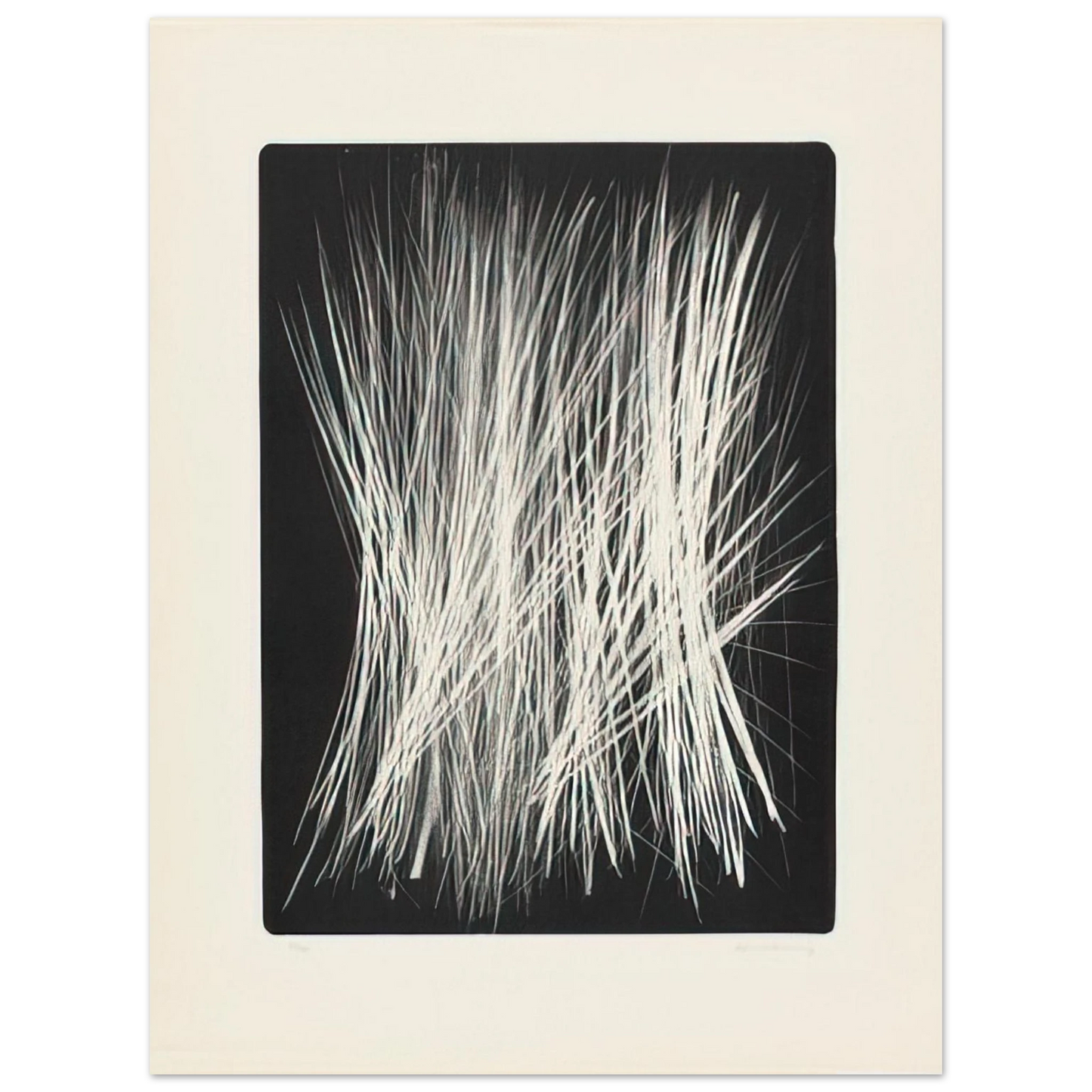 Hans Hartung - Untitled L 102 - 1963 75x100 cm / 30x40inches Fine Art Poster