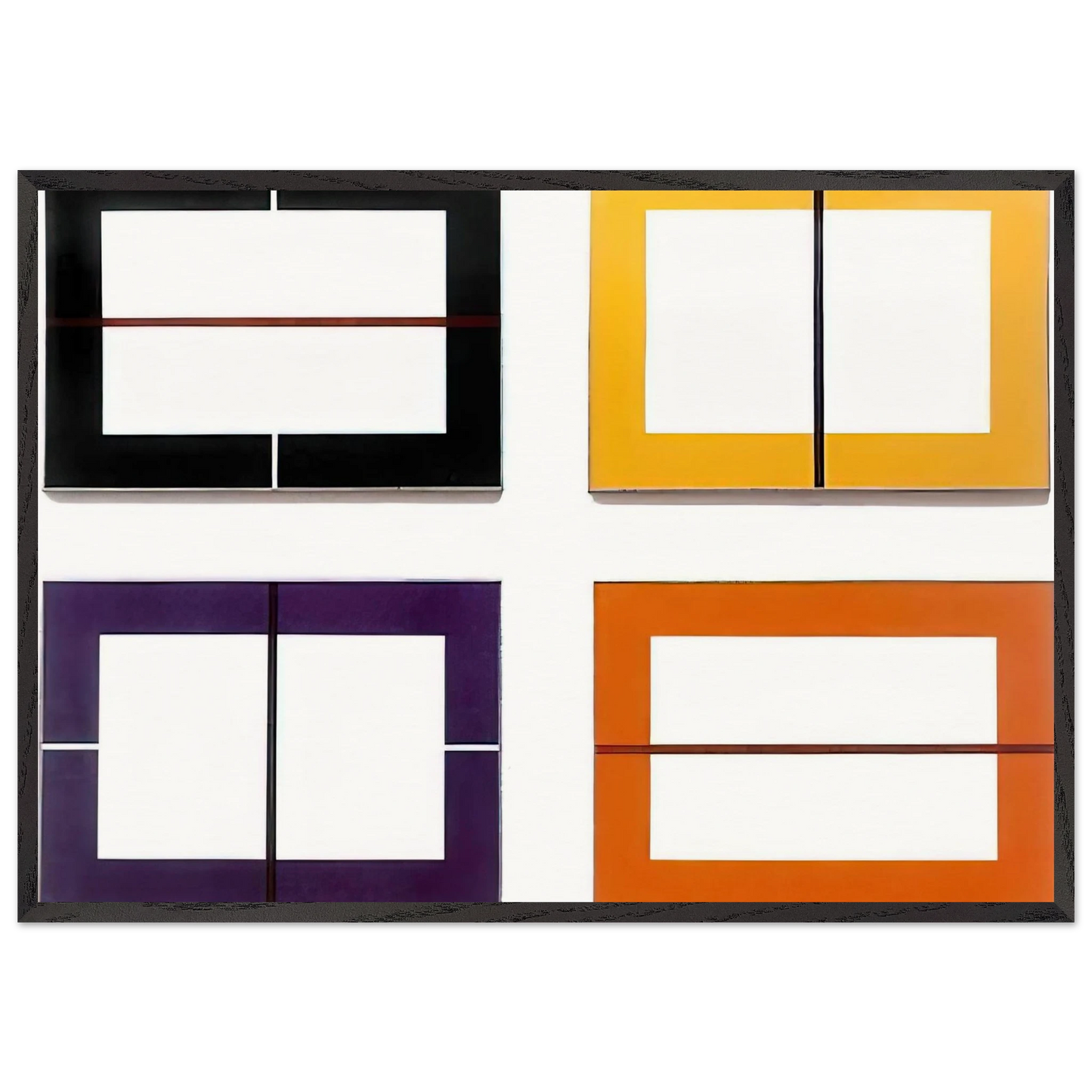 Untitled - 1993 N1 - Donald Judd 70x100 cm / 28x40 inches Framed Art Print – Black Wooden Frame