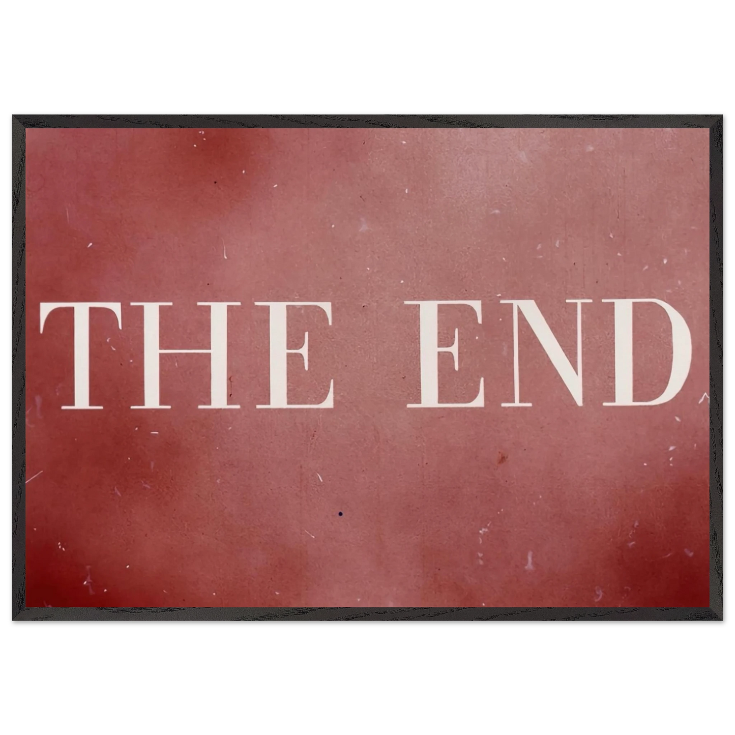 THE END 28 2003 - Edward Ruscha 70x100 cm / 28x40 inches Framed Art Print – Black Wooden Frame