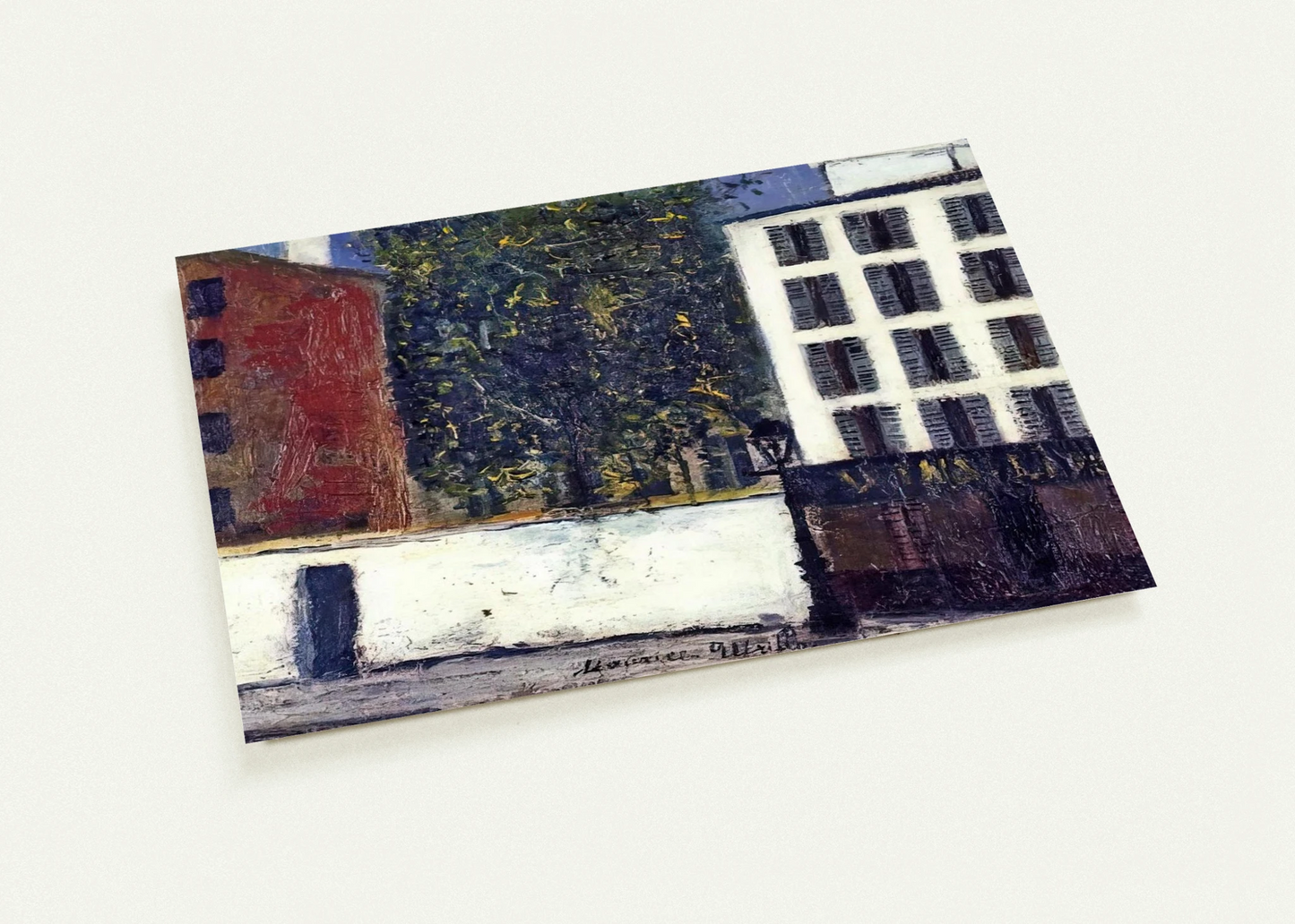 MONTMARTRE STREET By Maurice Utrillo Pack of 10 Post Cards | Maurice Utrillo Post Cards | A6 (10.5 x 14.8 cm) - 4.1 x 5.8 inches