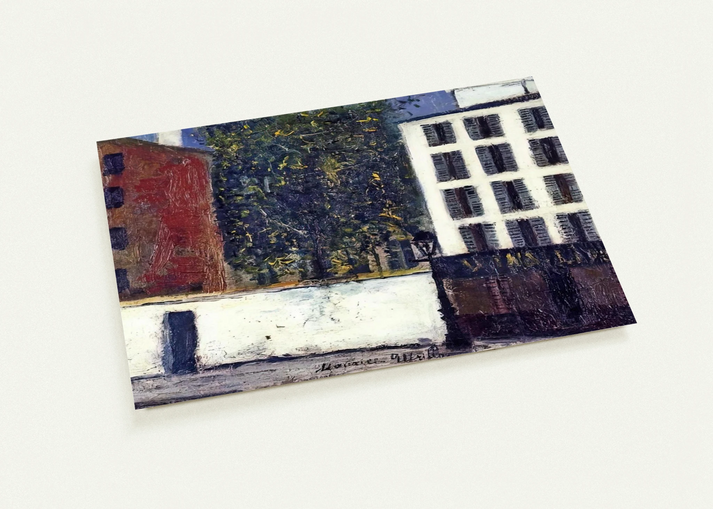 MONTMARTRE STREET By Maurice Utrillo Pack of 10 Post Cards | Maurice Utrillo Post Cards | A6 (10.5 x 14.8 cm) - 4.1 x 5.8 inches