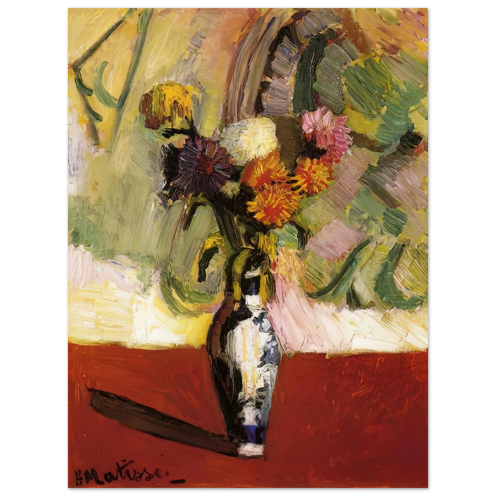 Henri Matisse - CHRYSANTHEMUMS IN A CHINESE VASE 1902 75x100 cm / 30x40inches Fine Art Poster